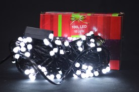 Luces LED 10 metros cable negro BLANCO (2)